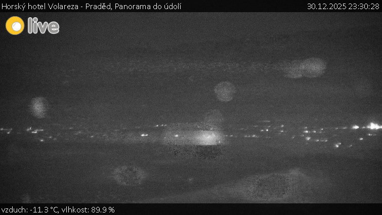 Horský hotel Volareza - Praděd - Panorama do údolí - 30.12.2025 v 23:30