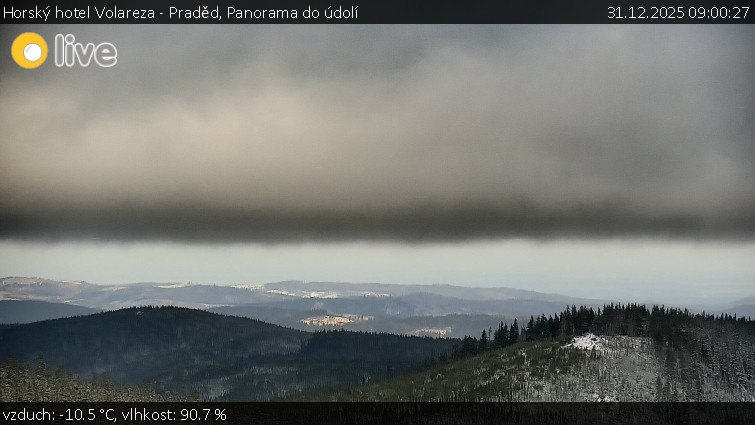 Horský hotel Volareza - Praděd - Panorama do údolí - 31.12.2025 v 09:00