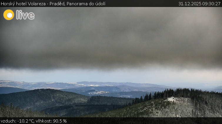 Horský hotel Volareza - Praděd - Panorama do údolí - 31.12.2025 v 09:30