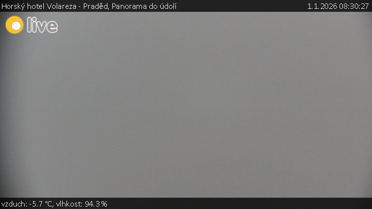 Horský hotel Volareza - Praděd - Panorama do údolí - 1.1.2026 v 08:30