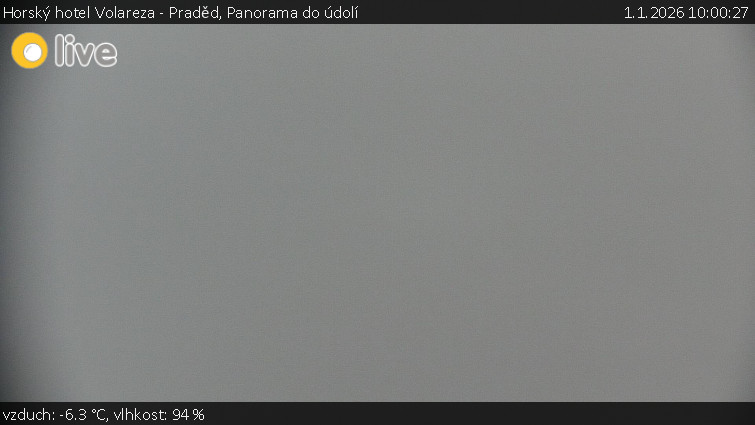 Horský hotel Volareza - Praděd - Panorama do údolí - 1.1.2026 v 10:00