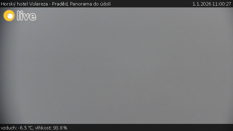 Horský hotel Volareza - Praděd - Panorama do údolí - 1.1.2026 v 11:00