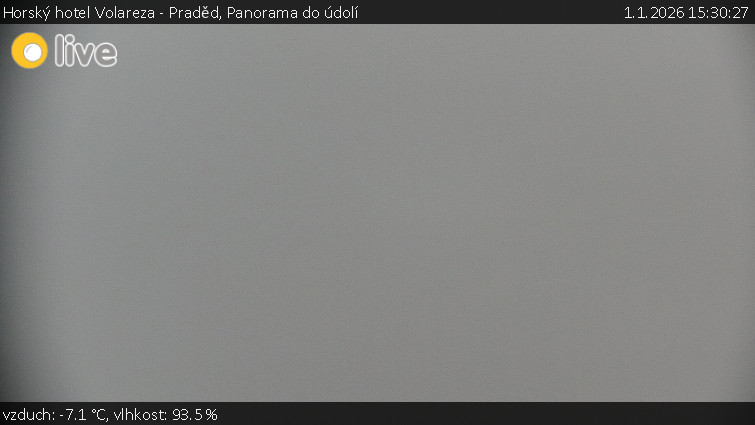 Horský hotel Volareza - Praděd - Panorama do údolí - 1.1.2026 v 15:30
