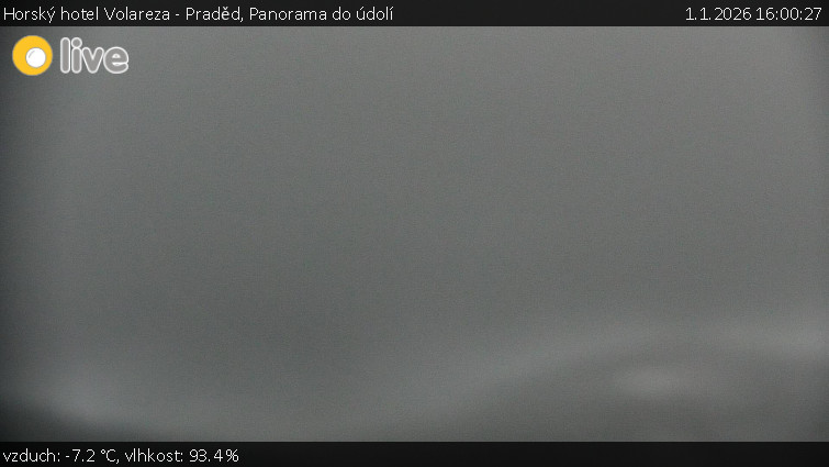 Horský hotel Volareza - Praděd - Panorama do údolí - 1.1.2026 v 16:00