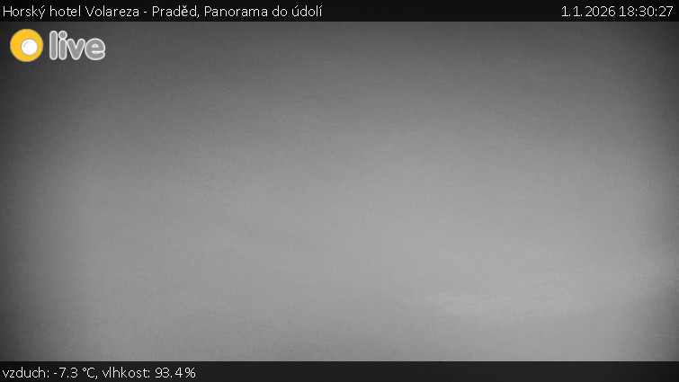 Horský hotel Volareza - Praděd - Panorama do údolí - 1.1.2026 v 18:30