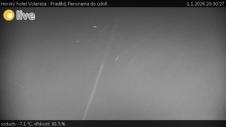 Horský hotel Volareza - Praděd - Panorama do údolí - 1.1.2026 v 20:30