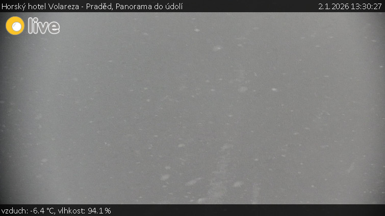 Horský hotel Volareza - Praděd - Panorama do údolí - 2.1.2026 v 13:30
