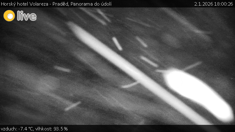Horský hotel Volareza - Praděd - Panorama do údolí - 2.1.2026 v 18:00