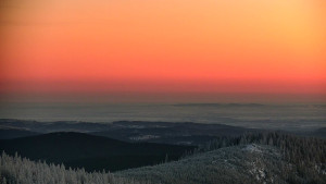 Horský hotel Volareza - Praděd - Panorama do údolí - 5.1.2026 v 07:30 Horský hotel Volareza - Praděd - Panorama do údolí - 5.1.2026 v 07:30
