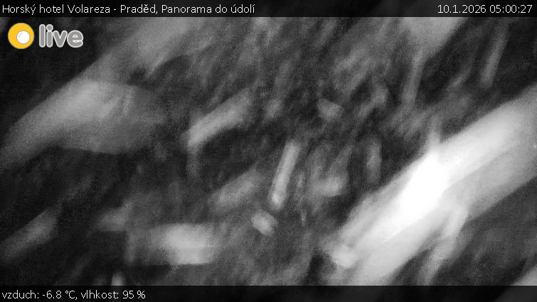 Horský hotel Volareza - Praděd - Panorama do údolí - 10.1.2026 v 05:00