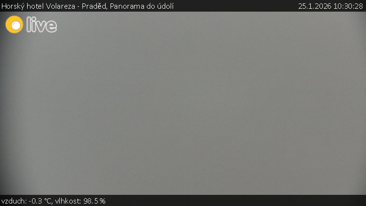 Horský hotel Volareza - Praděd - Panorama do údolí - 25.1.2026 v 10:30