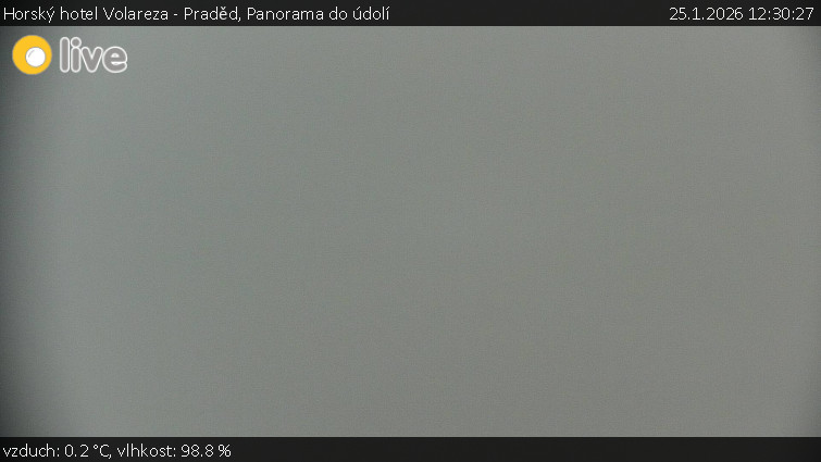 Horský hotel Volareza - Praděd - Panorama do údolí - 25.1.2026 v 12:30