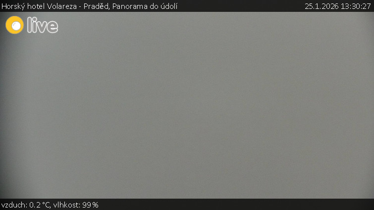 Horský hotel Volareza - Praděd - Panorama do údolí - 25.1.2026 v 13:30