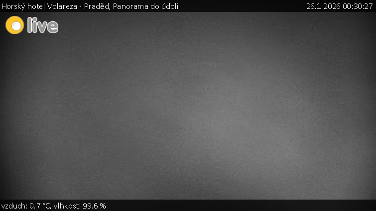 Horský hotel Volareza - Praděd - Panorama do údolí - 26.1.2026 v 00:30