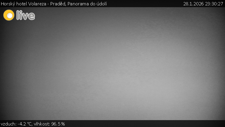 Horský hotel Volareza - Praděd - Panorama do údolí - 28.1.2026 v 23:30