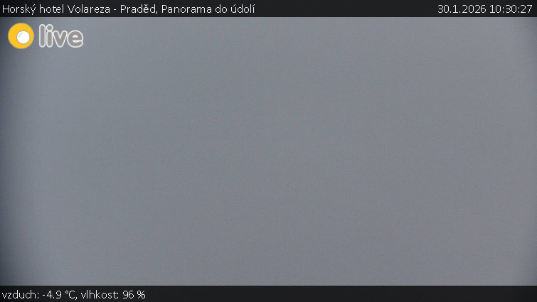 Horský hotel Volareza - Praděd - Panorama do údolí - 30.1.2026 v 10:30