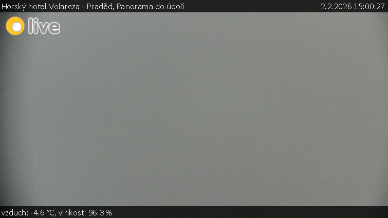 Horský hotel Volareza - Praděd - Panorama do údolí - 2.2.2026 v 15:00