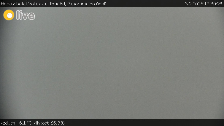Horský hotel Volareza - Praděd - Panorama do údolí - 3.2.2026 v 12:30