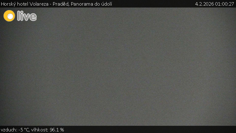 Horský hotel Volareza - Praděd - Panorama do údolí - 4.2.2026 v 01:00