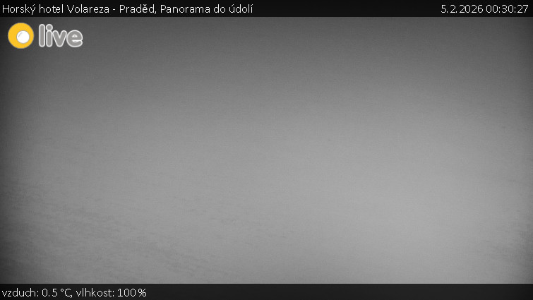 Horský hotel Volareza - Praděd - Panorama do údolí - 5.2.2026 v 00:30