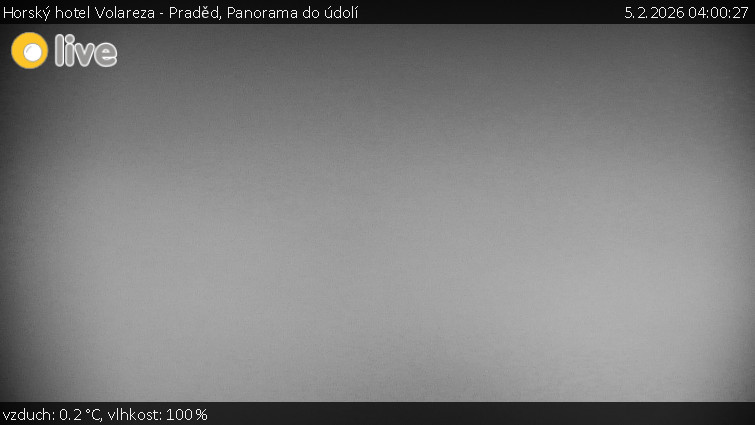 Horský hotel Volareza - Praděd - Panorama do údolí - 5.2.2026 v 04:00
