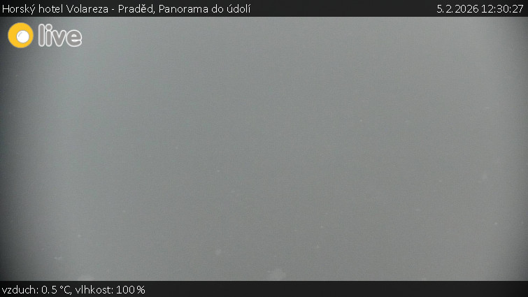 Horský hotel Volareza - Praděd - Panorama do údolí - 5.2.2026 v 12:30
