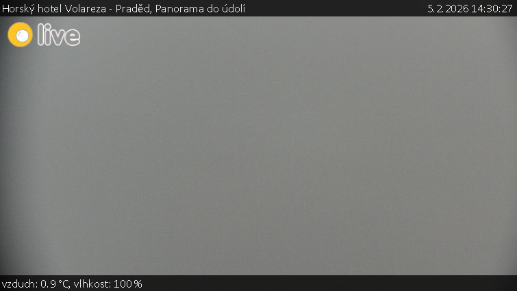 Horský hotel Volareza - Praděd - Panorama do údolí - 5.2.2026 v 14:30