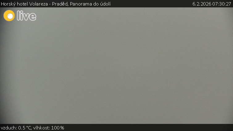 Horský hotel Volareza - Praděd - Panorama do údolí - 6.2.2026 v 07:30