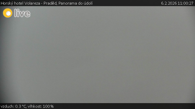 Horský hotel Volareza - Praděd - Panorama do údolí - 6.2.2026 v 11:00