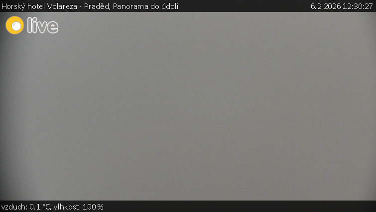 Horský hotel Volareza - Praděd - Panorama do údolí - 6.2.2026 v 12:30