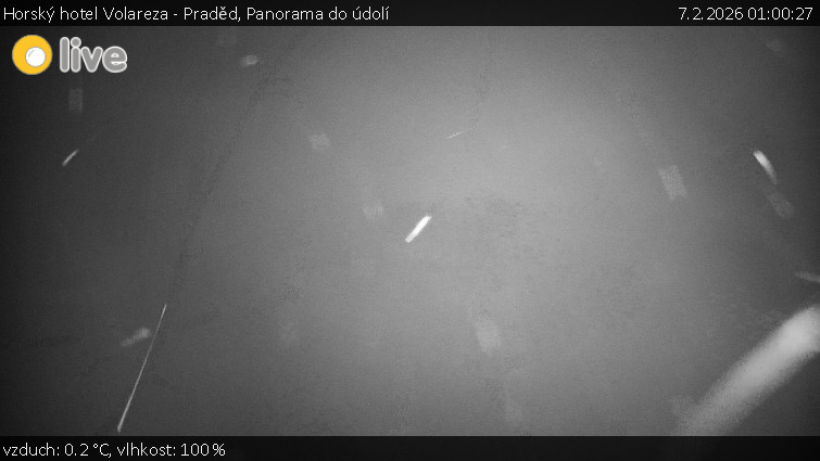 Horský hotel Volareza - Praděd - Panorama do údolí - 7.2.2026 v 01:00