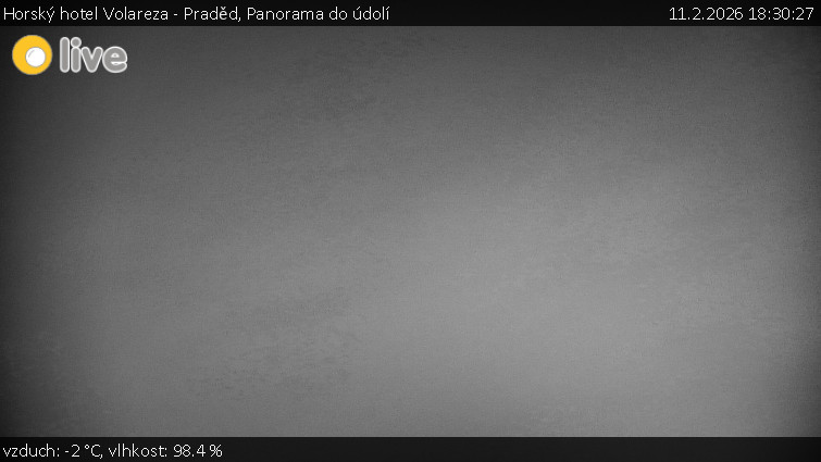 Horský hotel Volareza - Praděd - Panorama do údolí - 11.2.2026 v 18:30