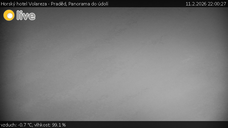 Horský hotel Volareza - Praděd - Panorama do údolí - 11.2.2026 v 22:00