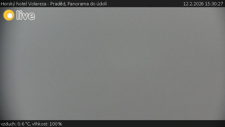 Horský hotel Volareza - Praděd - Panorama do údolí - 12.2.2026 v 15:30