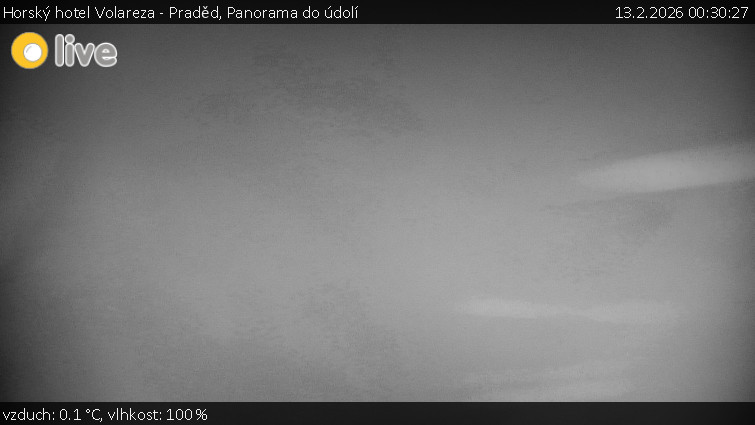Horský hotel Volareza - Praděd - Panorama do údolí - 13.2.2026 v 00:30