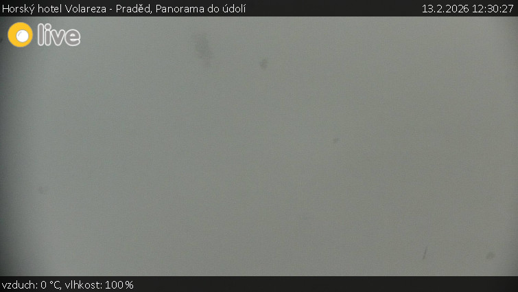 Horský hotel Volareza - Praděd - Panorama do údolí - 13.2.2026 v 12:30