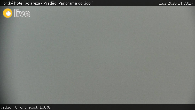Horský hotel Volareza - Praděd - Panorama do údolí - 13.2.2026 v 14:30