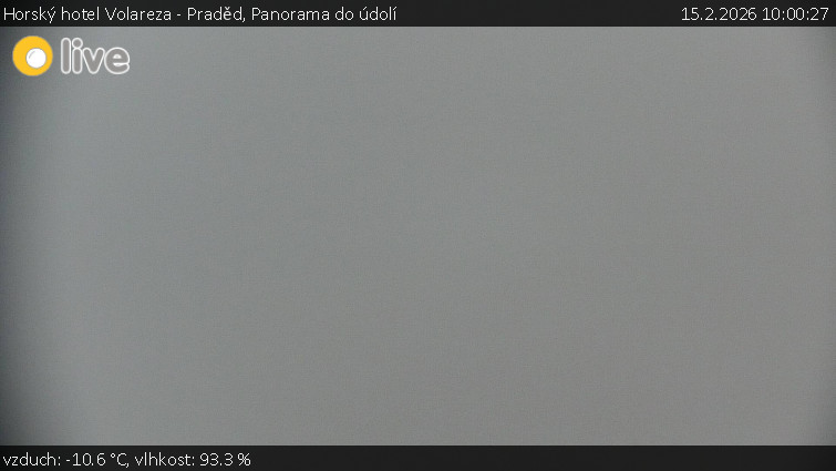 Horský hotel Volareza - Praděd - Panorama do údolí - 15.2.2026 v 10:00