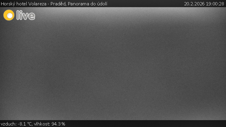 Horský hotel Volareza - Praděd - Panorama do údolí - 20.2.2026 v 19:00