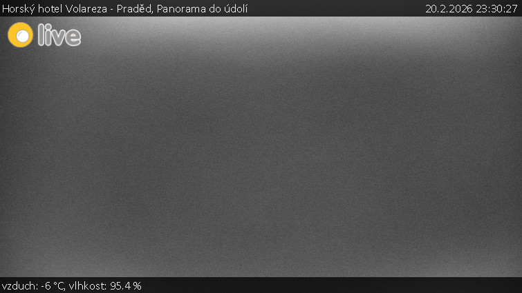 Horský hotel Volareza - Praděd - Panorama do údolí - 20.2.2026 v 23:30