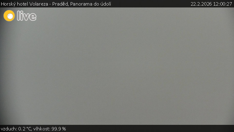 Horský hotel Volareza - Praděd - Panorama do údolí - 22.2.2026 v 12:00