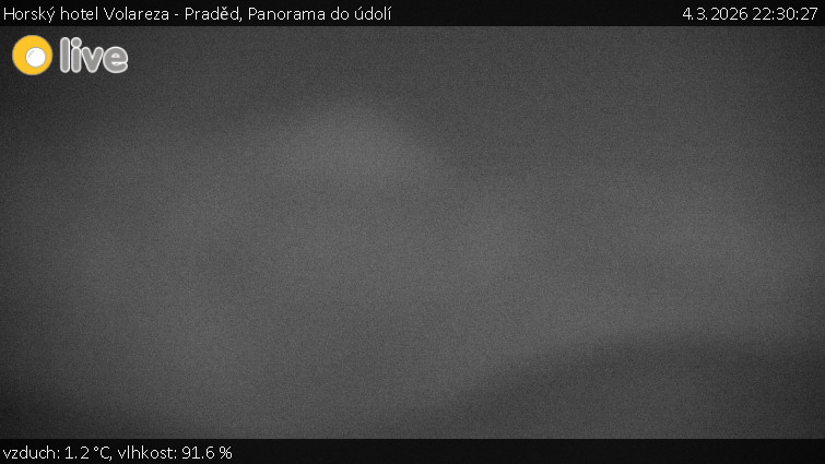 Horský hotel Volareza - Praděd - Panorama do údolí - 4.3.2026 v 22:30