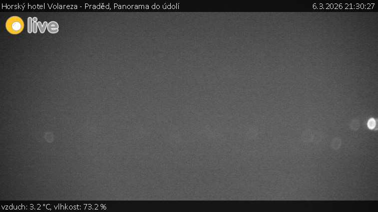 Horský hotel Volareza - Praděd - Panorama do údolí - 6.3.2026 v 21:30