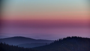 Horský hotel Volareza - Praděd - Panorama do údolí - 7.3.2026 v 06:30