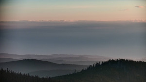 Horský hotel Volareza - Praděd - Panorama do údolí - 12.3.2026 v 06:30