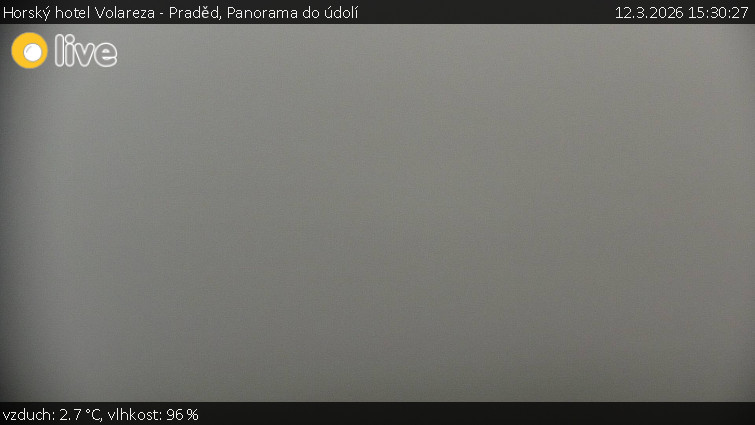Horský hotel Volareza - Praděd - Panorama do údolí - 12.3.2026 v 15:30