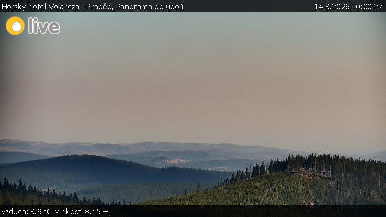 Horský hotel Volareza - Praděd - Panorama do údolí - 14.3.2026 v 10:00