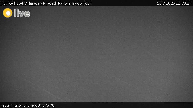 Horský hotel Volareza - Praděd - Panorama do údolí - 15.3.2026 v 21:30