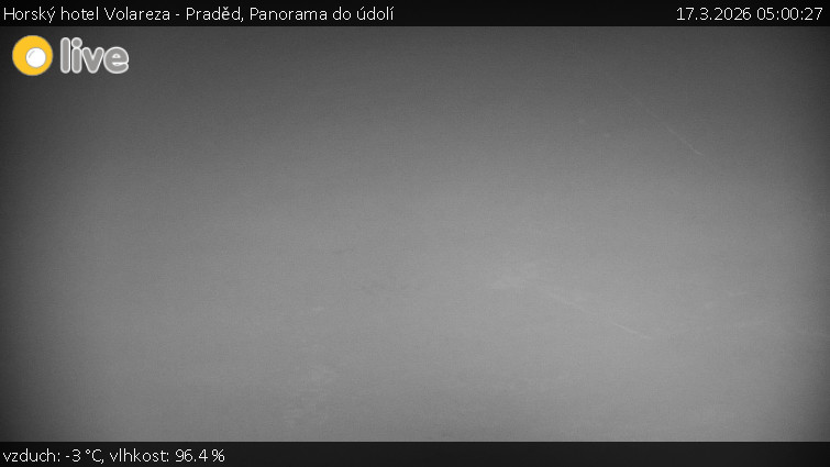 Horský hotel Volareza - Praděd - Panorama do údolí - 17.3.2026 v 05:00