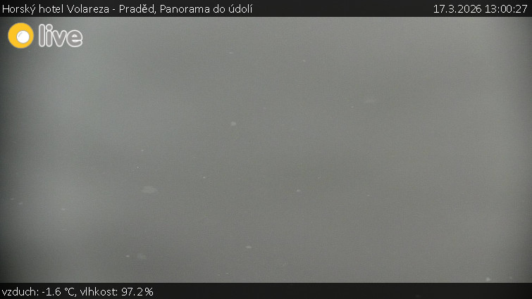 Horský hotel Volareza - Praděd - Panorama do údolí - 17.3.2026 v 13:00